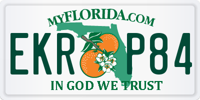 FL license plate EKRP84