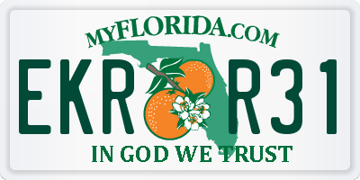 FL license plate EKRR31