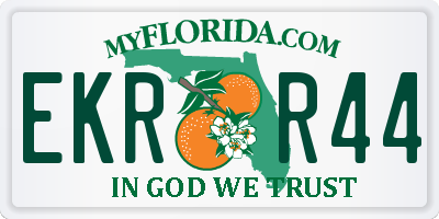FL license plate EKRR44
