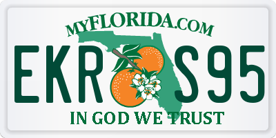 FL license plate EKRS95