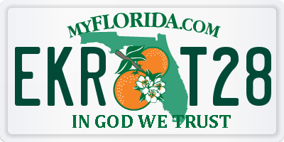 FL license plate EKRT28