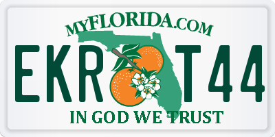 FL license plate EKRT44