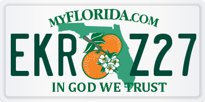 FL license plate EKRZ27