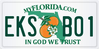 FL license plate EKSB01