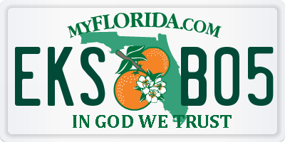 FL license plate EKSB05
