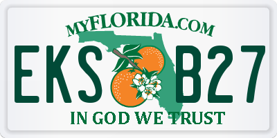 FL license plate EKSB27
