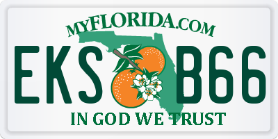 FL license plate EKSB66