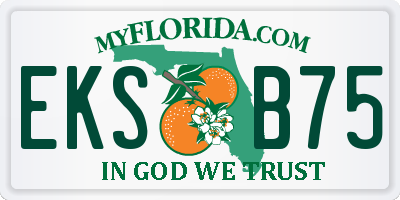 FL license plate EKSB75