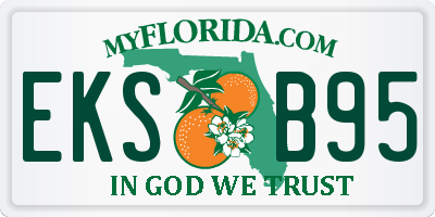 FL license plate EKSB95