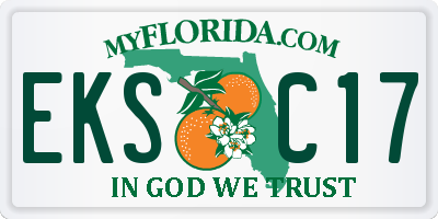FL license plate EKSC17