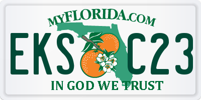 FL license plate EKSC23
