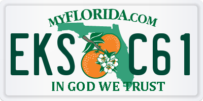FL license plate EKSC61