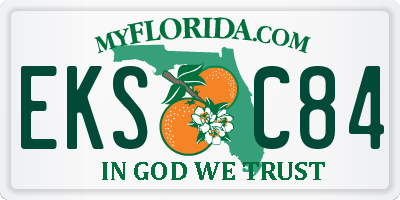 FL license plate EKSC84