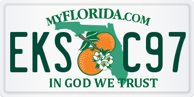 FL license plate EKSC97