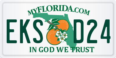 FL license plate EKSD24