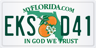 FL license plate EKSD41