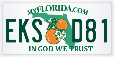 FL license plate EKSD81