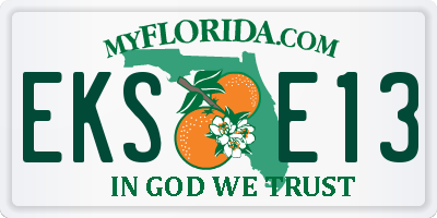 FL license plate EKSE13