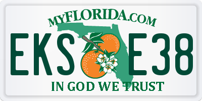 FL license plate EKSE38