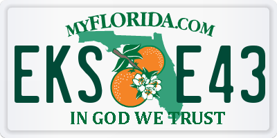 FL license plate EKSE43