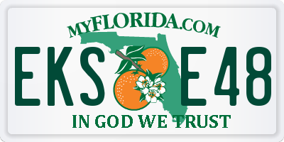 FL license plate EKSE48