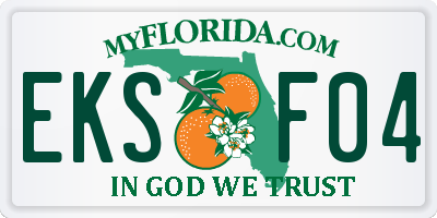 FL license plate EKSF04