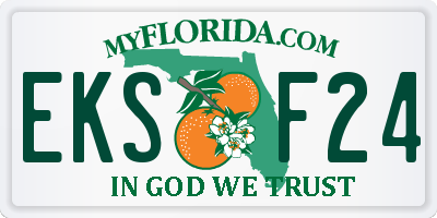 FL license plate EKSF24
