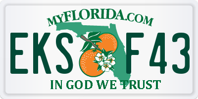 FL license plate EKSF43