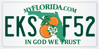 FL license plate EKSF52