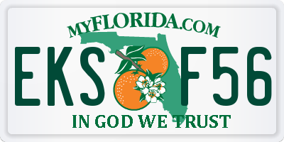 FL license plate EKSF56