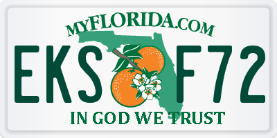 FL license plate EKSF72