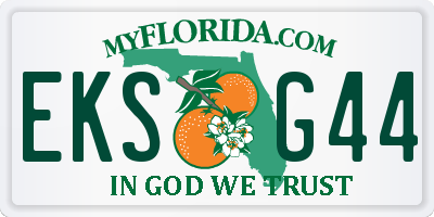 FL license plate EKSG44