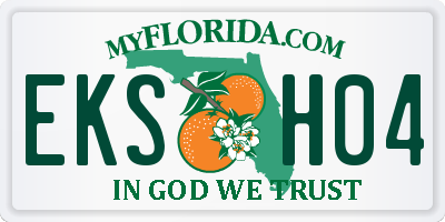 FL license plate EKSH04