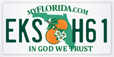 FL license plate EKSH61