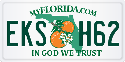 FL license plate EKSH62