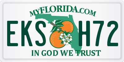 FL license plate EKSH72