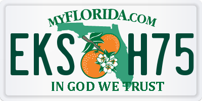 FL license plate EKSH75