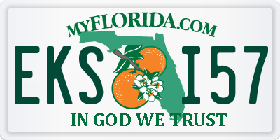 FL license plate EKSI57