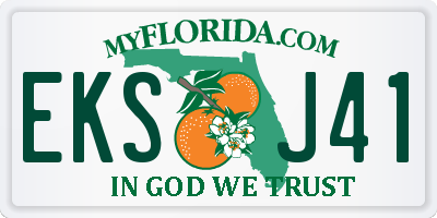 FL license plate EKSJ41