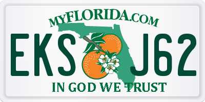 FL license plate EKSJ62