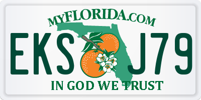 FL license plate EKSJ79