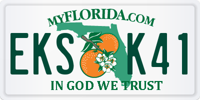 FL license plate EKSK41