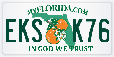 FL license plate EKSK76