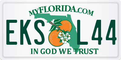 FL license plate EKSL44