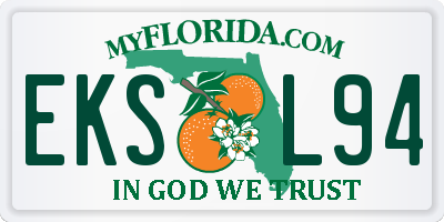 FL license plate EKSL94