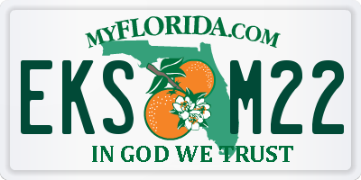 FL license plate EKSM22