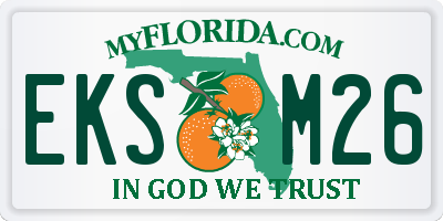 FL license plate EKSM26