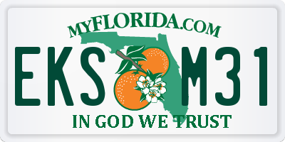 FL license plate EKSM31