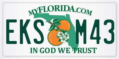FL license plate EKSM43