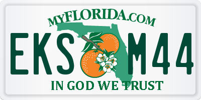 FL license plate EKSM44